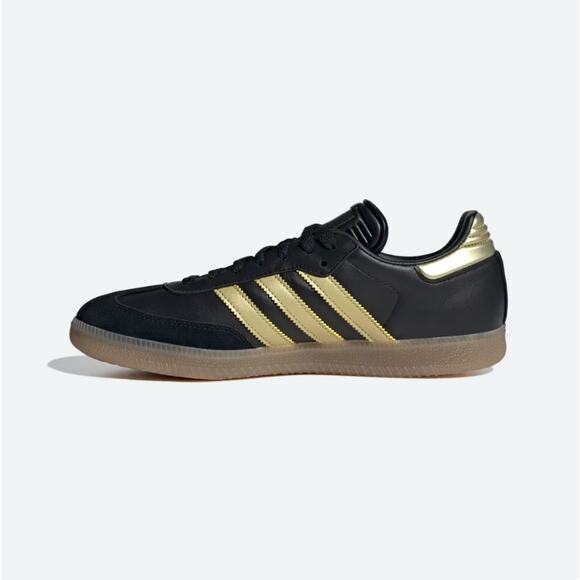 Adidas Unisex Core Black Gum Samba Messi Indoor Soccer Size M10 W11 - Picture 11 of 12